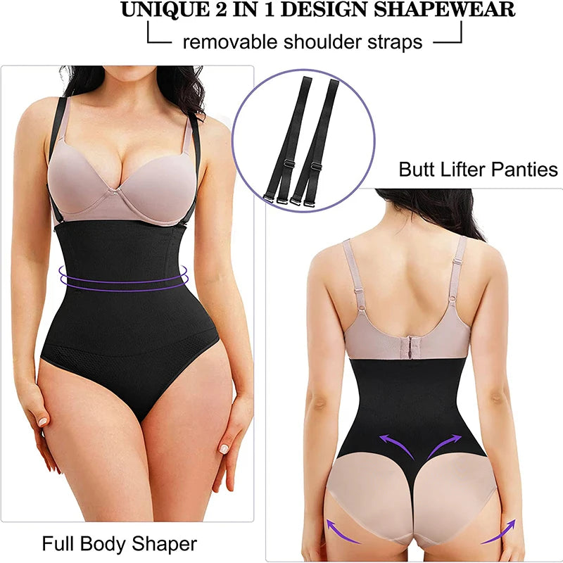 Bodysuit Shapewear Women Full Body Shaper Tummy Control Slimming Underwear Sheath Butt Lifter Push Up Abdomen Shapers Corset