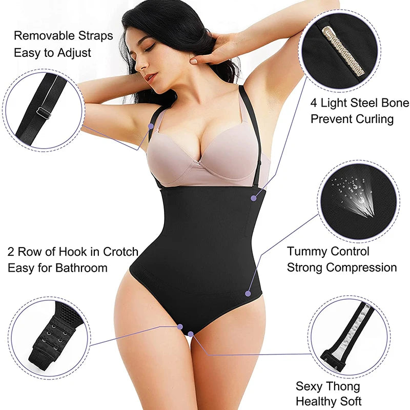 Bodysuit Shapewear Women Full Body Shaper Tummy Control Slimming Underwear Sheath Butt Lifter Push Up Abdomen Shapers Corset