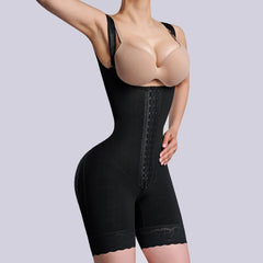 Hourglass Shapewear Mid-leg Adjustable Hook and Eye Bodysuit High Compression Faja Colombianas Tummy Control Underwear